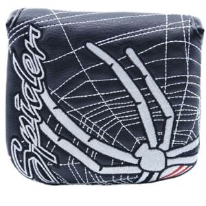 Black Spider Golf Square Mallet Putter Headcover Magnet Cover for Taylormade 