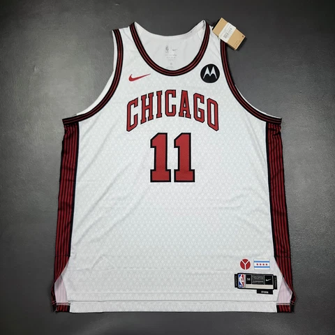 100% Authentic Demar DeRozan Nike Bulls City Edition Jersey Size 58 3XL Motorola Cover