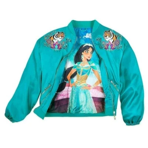 Disney Store Jasmine Women's Bomber Jacket Aladdin Live Action Film Rajah 2XL - Picture 1 of 5