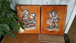 Vintage Hand Crafted Layered Photos In Resin - Wall Decoration - Lot of 2 - Bild 1 von 4