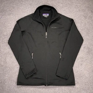 Patagonia R1 Jacket Womens Small Black Regulator Polartec Full Zip Waffle Fleece - Picture 1 of 14