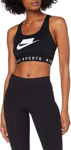 Nike Women's Mesh Back Swoosh Sports Bra - XL - New ~ AT1764 010 - Picture 1 of 2
