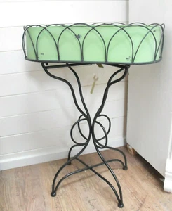 Blumenregal Blumenbank Pflanzenständer Schale Aufbewahrung antikgrün - Bild 1 von 4