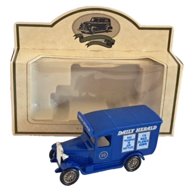 LLEDO PROMOTIONAL  1934 CHEVROLET VAN DAILY HERALD NEWSPAPER  DIECAST BOXED - Image 1 of 3