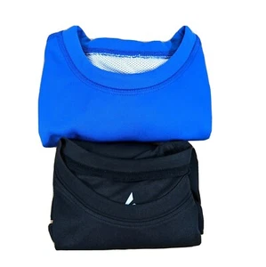 Boys Shirts Medium Blue Reversible Jersey and Black Compression Top - Picture 1 of 12