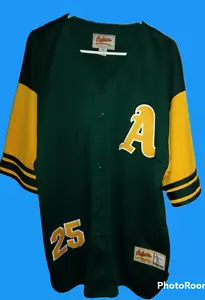 Oakland Athletics #25 Ackers Edizione Limitata Uomo Diamante Coll. Jersey taglia XL. - Foto 1 di 3