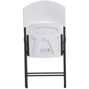 Lifetime 42810 Light Commercial Folding Chair, White Granite, Pack of 4 - Picture 1 of 4