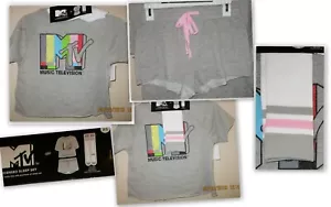 3 PC Pajama set shorts/top/socks women's MTV music tv or Coca Cola super comfy! - Picture 1 of 12