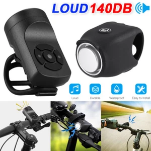 140db Loud Bicycle Rechargeable Electric Horn Mountain Bike MTB Handlebar Bell - Picture 1 of 15