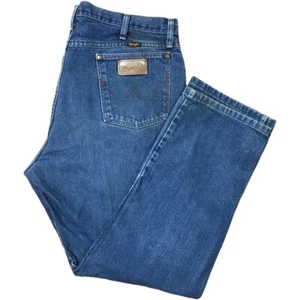 Vintage Wrangler 13MWZ Cowboy Cut Blue Denim Jeans Herren Etikett 40x30 Western (38x29) - Bild 1 von 11
