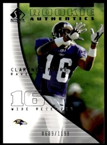 2004 SP Authentic Clarence Moore Rookie 0609/1199 Baltimore Ravens #141 R8 - Picture 1 of 2