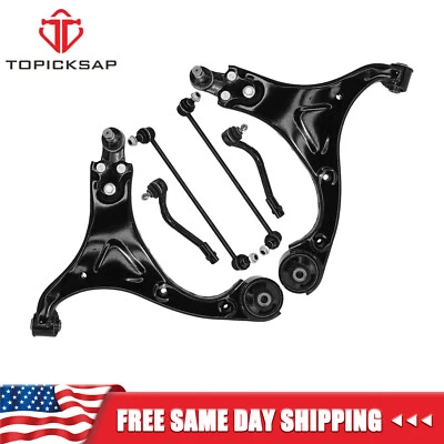 Kit de 6 piezas de brazos de control delanteros rótulas barras de amarre para Hyundai Sonata 2011-2014 Foto 1 de 4