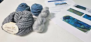 Far Out Fibers - Sky & Mountain Cowl Knitting Kit - Fog Day- 4 skeins &  pattern - Picture 1 of 12