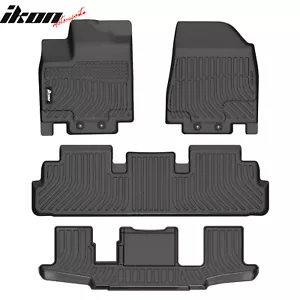 For 22-25 Pathfinder 7-Seat QX60 6-Seat Anti-Slip Floor Mats All Weather TPE 4PC - Picture 1 of 5
