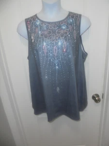 Shein Curve Damen einfarbig grau bunt ärmellos Rundhalsausschnitt Tank Top Größe 3XL - Bild 1 von 6