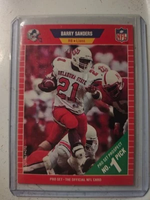 Juego profesional 494 Barry Sanders Lions RC 1989 Foto 1 de 2