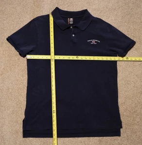Vintage Ralph Lauren Polo Jeans Company Polo Shirt XL or L Navy Blue - Picture 1 of 3