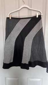 principles petite monochrome panel skirt size 14 midi houndstooth and check - Picture 1 of 13