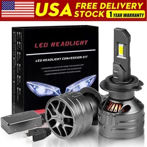 Par de faros LED H7 50000LM 150W bombillas de haz alto bajo brillante 6000K blanco - Imagen 1 de 12