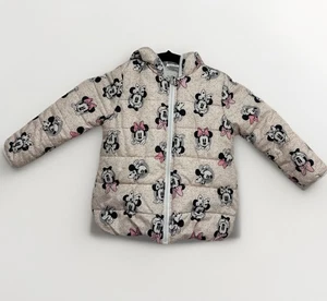 Disney Junior Minnie Mouse Chaqueta acolchada con capucha con orejas y lazo - Imagen 1 de 9