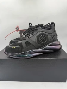 PHILIPP PLEIN Sport Sneaker Hexagon Schwarz Turnschuhe Euro 39 Neu - Bild 1 von 10