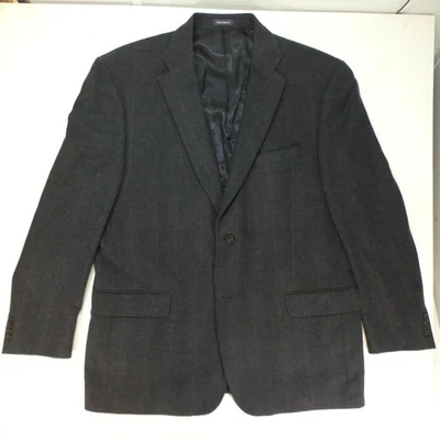 Blazer Paul Fredrick Para Hombres 46R Gris Lana Ventana Chaqueta Abrigo Deportivo Foto 1 de 4