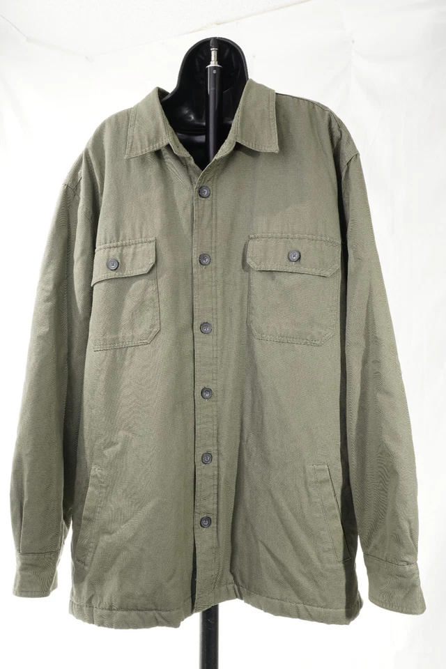 Club Room Bark Jacket FORRO ACOLCHADO 100% algodón abrigo chaqueta de campo para hombre 2xl XXL Foto 1 de 4