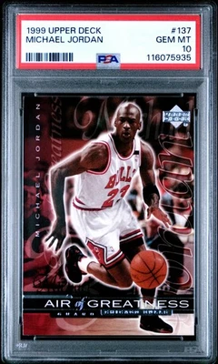 1999 Upper Deck #137 Michael Jordan PSA 10 - Image 1 of 2