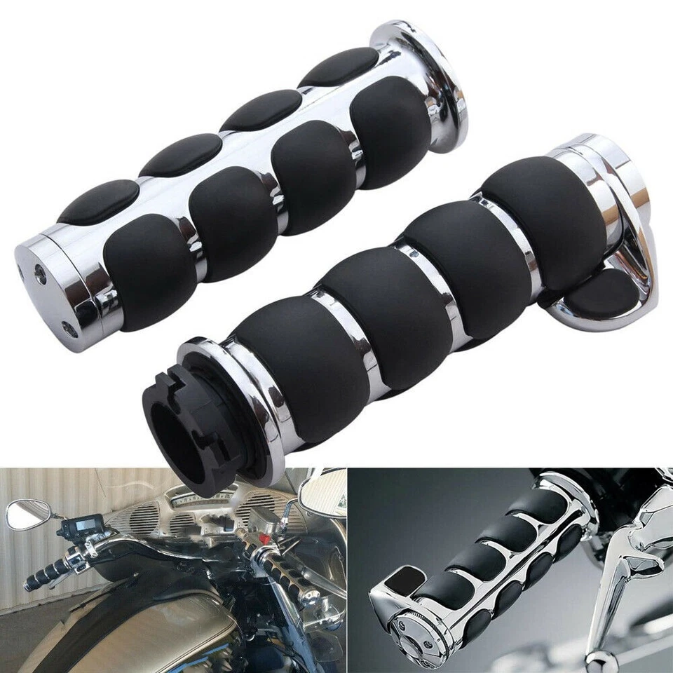 Motorcycle 1" Handlbar End Hand Grips For Honda Shadow VT 600 700 750 1100 US Foto 1 de 4