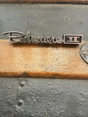 1967 Plymouth BELVEDERE II Emblem Glove Box Door  67 Item #2661626 - Image 1 of 4