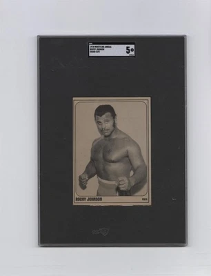 Inserto de revista anual de lucha libre 1978 Rocky Johnson SGC 5 Foto 1 de 2