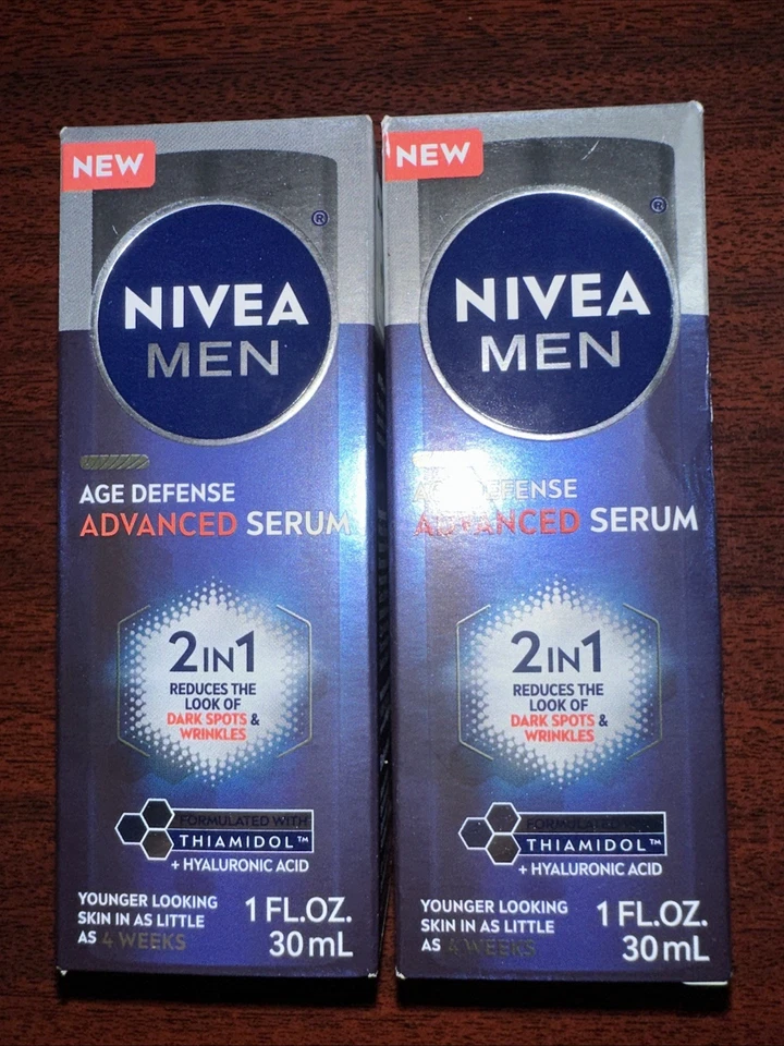Nivea MEN Age Defense Suero Avanzado 2 en 1 Manchas Oscuras y Arrugas 30 ml 2 unidades Foto 1 de 1