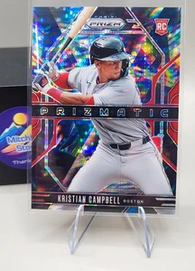 2025 Panini Prizm ⚾Kristian Campbell No. 1 Red Pulsar Prizmatic #/399 - Picture 1 of 5