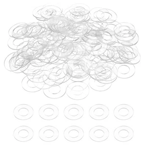 120Stk M10 PVC-Unterlegscheiben,10mm ID,20mm AD,1mm dick,transparent - Bild 1 von 7