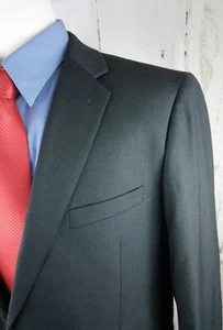 Adolfo Microtech Super Deluxe 2 Button Men's Gray Suit Blazer Sport Coat 44L - Picture 1 of 12