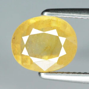 Piedra preciosa natural suelta de zafiro amarillo de 3,49 quilates - Imagen 1 de 2