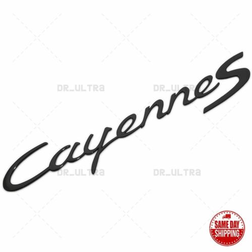 03-10 Gloss Black Cayenne S Letters Rear Badge Emblem Look Deck Lid 955