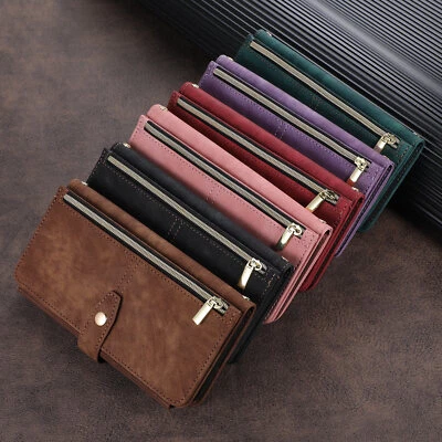 Doka Zipper PU Leather Wallet Case Phone Cover for Xiaomi Poco X3 NFC Note 9 10 - Image 1 of 4