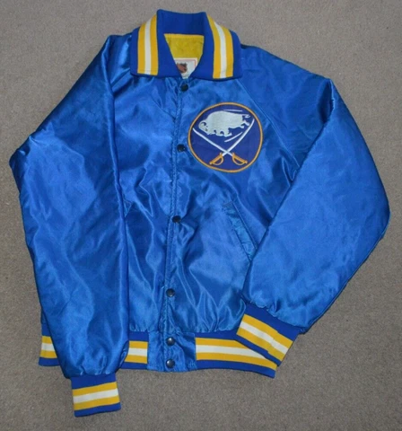 Vtg Buffalo Sabres Starter Satin Jacket Medium Cover