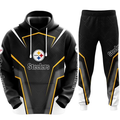 Pittsburgh Steelers Tracksuit Men's Hoodies Jog Sweatshirts Sweatpants Sweatsuit Cover