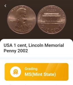 2002 D - GREASE ERROR - LINCOLN MEMORIAL CENT/PENNY #190436 - Picture 1 of 7