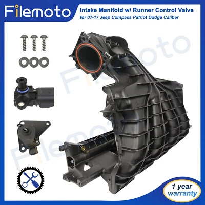 Intake Manifold w/ Runner Control Valve & Sensor for Jeep Patriot Compass 2.4L - Image 1 of 4