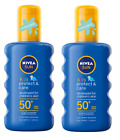 Nivea Sun Kids Protect & Care SPF 50+ (Very High) Sun Spray - 200ml Twin Pack
