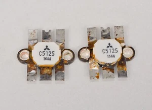 MATCHED PAIR MITSUBISHI 2SC5125 RF POWER TRANSISTORS ICOM IC-756PRO PRO2 PRO3 - Picture 1 of 2