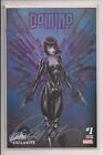 Domino #1 Signed by J. Scott Campbell W/COA Exclusive D Variant Marvel