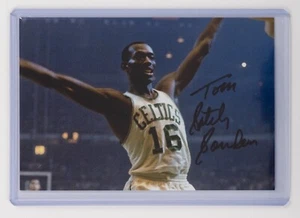 Tom Satch Sanders Signed 4x6 Photo - Boston Celtics Auto - Picture 1 of 2