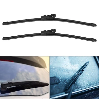 Pair 13" 13" Car Rear Windshield Wiper Blade Fit for Seat Alhambra 710 Black - Image 1 of 4