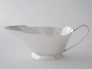 Barco de salsa Art Deco de plata de ley - 1936 por Atkin Brothers - Imagen 1 de 5