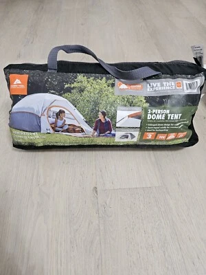 Ozark Trail 3-Person Camping Dome Tent New Sealed - Image 1 of 3