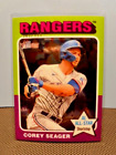 2024 Topps Heritage #400 Corey Seager Chrome Parallel #'D /999 Tex Rangers